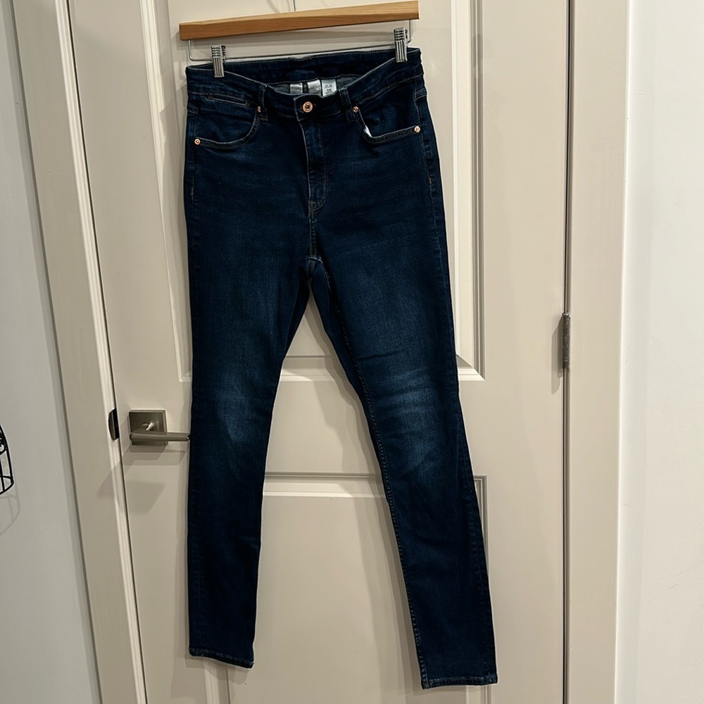 H&M Skinny Coupe Moulante high waist jeans Woman 33/34